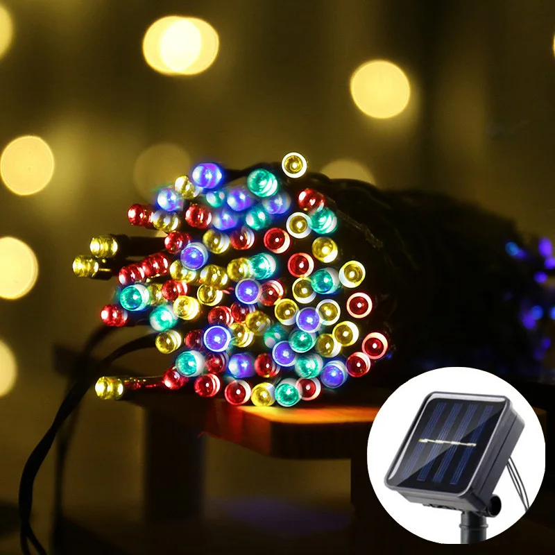 Enchanting Solar-Powered Fairy LED String Lights for Outdoor and Holiday Decor