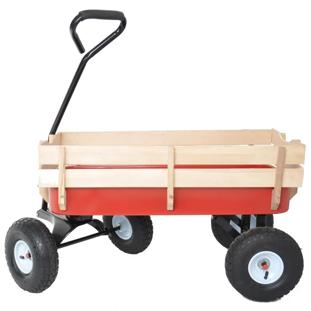 Kültéri Kocsi Minden Terepen Húzza Meg A 10 "-Es Fatorlátot Gumiabroncsok Gyerekkertet （Redred+Fehér - Image 4