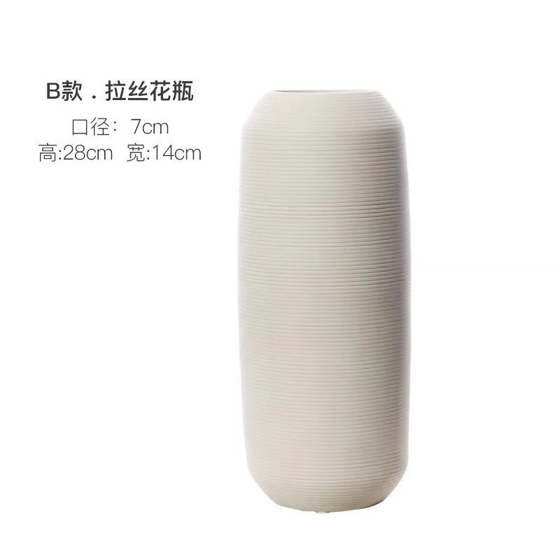 Handmade Minimalist Zen Ceramic Art Vase - Black and White Hand-Drawn Design