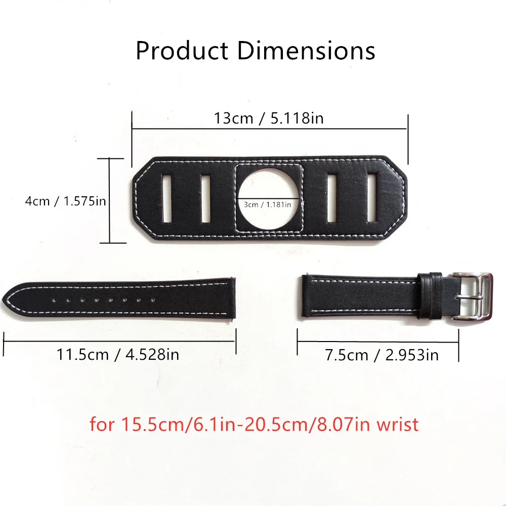 Premium Leather Watch Bracelet - Elegant Loop Band