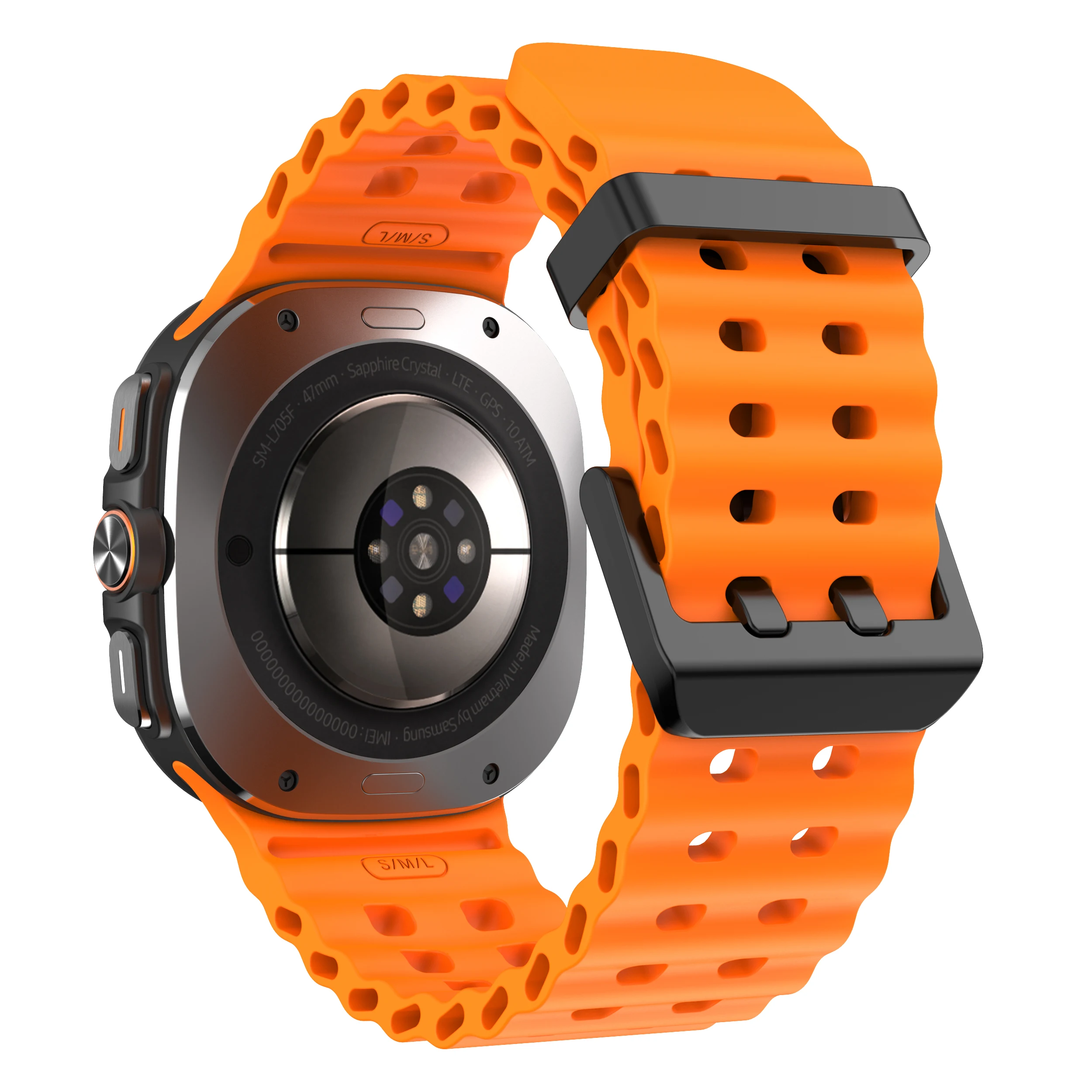 Ocean Sports Silicone Watchband - Ultra Durable Marine Strap