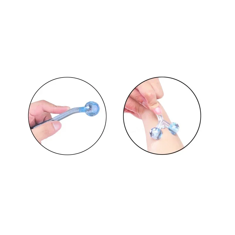 Y-shaped Facial Roller Massager Multi-functional Massage Stick Small Double Ball Roller Lifting V Face Facial Lifting Tool face massager silicone face roller massage roller ball