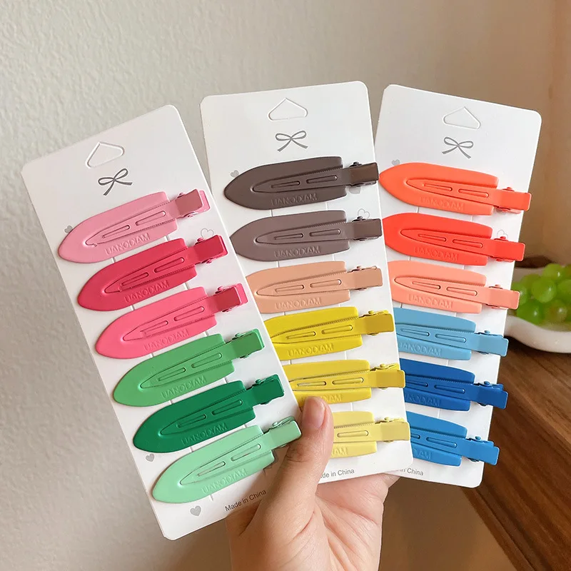 

3Pcs/Set Candy Colors Hairpin Professional Styling Geometry Makeup Tools Hair Clips For Women Girl Bangs Headwear Accessories