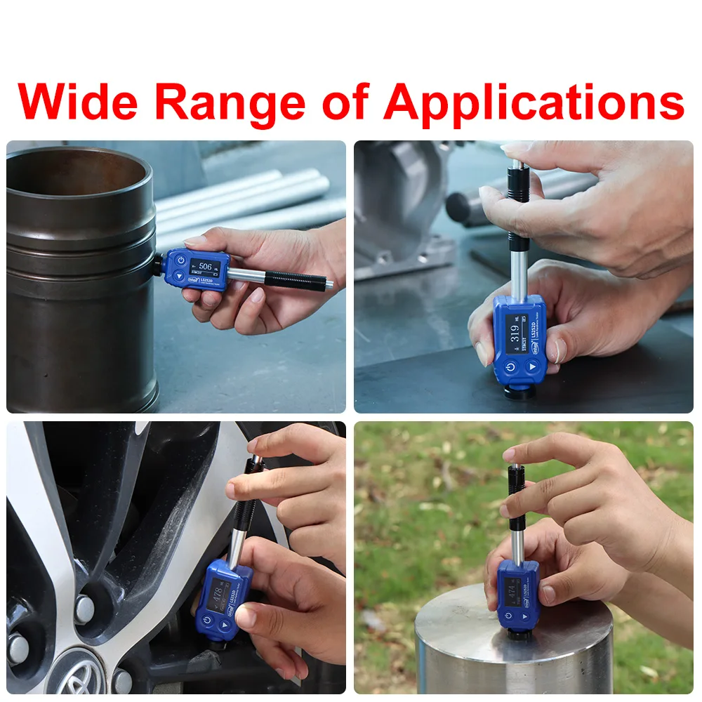 Hardness Tester Portable Leeb Hardness Tester Digital Durometer Metal Hardness Measurement Device HRA/HRB/HRC/HLD/HV/HB/HS LS252D