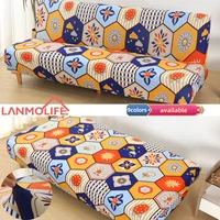 LANMOLIFE Spandex Sofa Bed Cover Without Armrest Folding Sofa Cover Elastic Couch Cover Sofa Slipcovers for Living Room 1