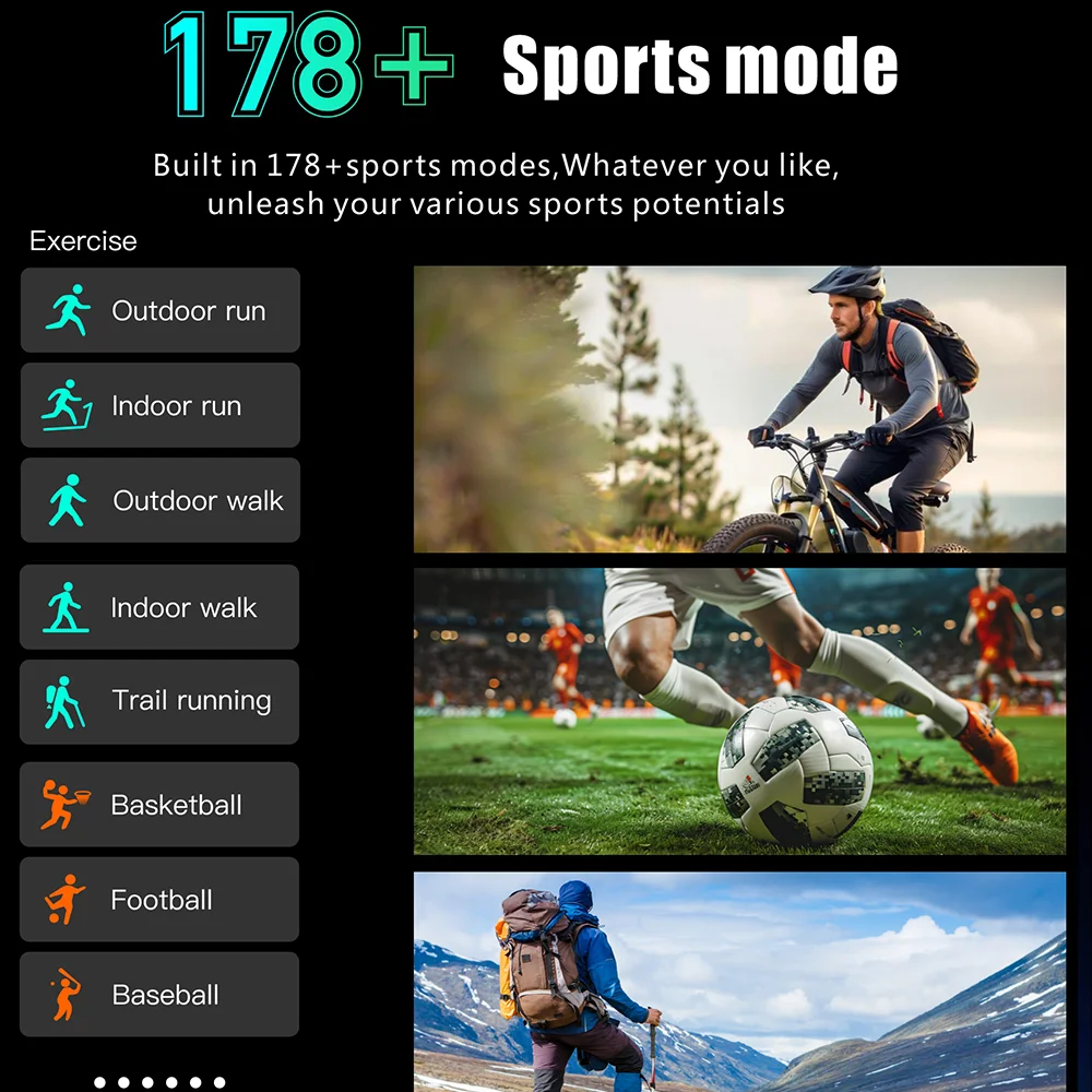 2026 New Built-in GPS Smart Watch 2.01 inch Full Touch Screen IP68 Waterproof Sports Watch 420mAh Bluetooth Talk Men Smartwatch. 4