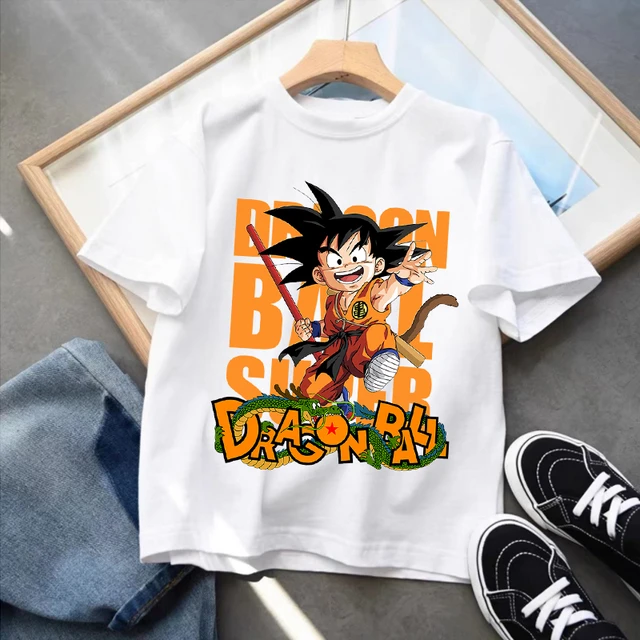 Camiseta Infantil Blusa Criança dragon ball goku Desenho