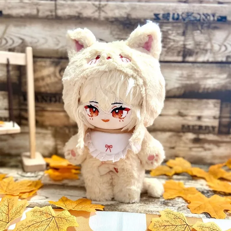 20cm  New Anime Game Genshin Impact Plush Doll Kaedehara Kazuha girls boys Children's gifts toys Clothes Pajama style jt synthetic kaedehara kazuha cosplay wigs game genshin impact kazuha s friend short linen cos wig anime costume halloween party