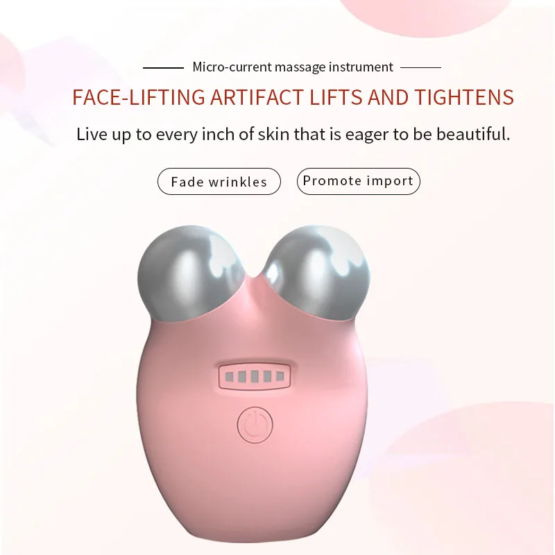 

3D EMS Face Care Beauty Device Anti-Wrinkles Skin Tightening Face Skin Lift Slimming Tightening Microcurrent Roller Massager