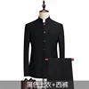 Suit (Blazer+ Pants) Men's Fashion Gentleman Business Outdoor Standing Collar Gentleman Wedding Work Slim Casual MAO Suit 4