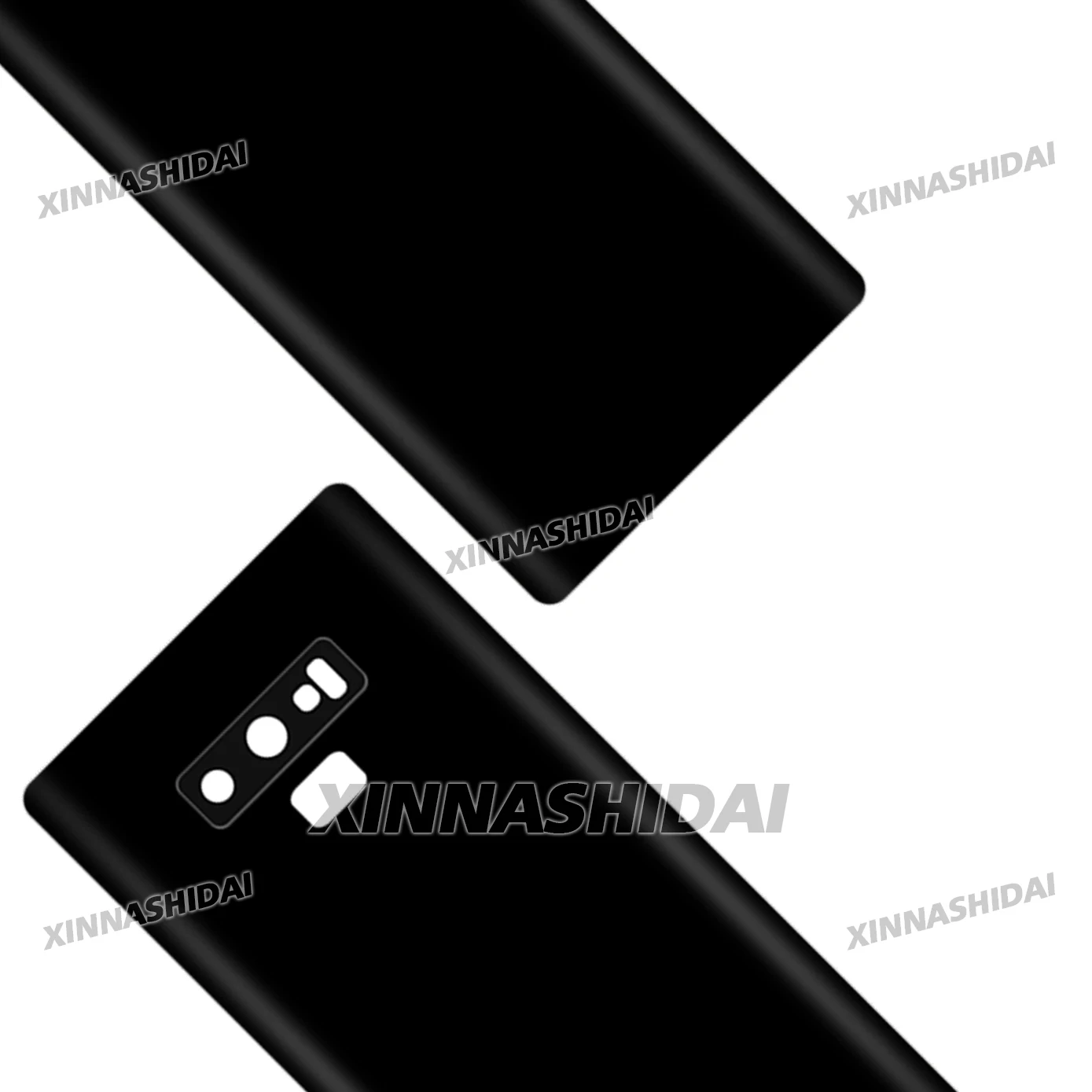 새로운 삼성 갤럭시 노트 9 N960 N9600 N960F 배터리 백 커버 노트9 3D 글래스 패널 노트9 하우징 케이스 카메라 렌즈