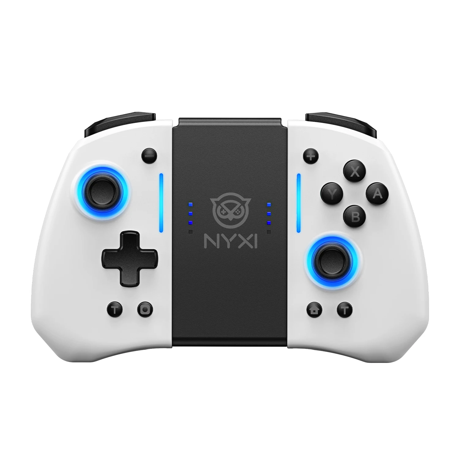 NYXI Hyperion Transparent Style Wireless Joy-pad with 8 Color LED for  Switch/Switch OLED, Hyperion switch controller with RGB Lights,  Programmable, joy cons nyxi 