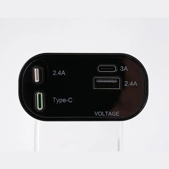 Chargeur rapide de voiture USB 4 en 1, type C télescopique, adaptateur  allume-cigare Apple Laguna, charge super rapide, prise de courant,  affichage numérique - AliExpress