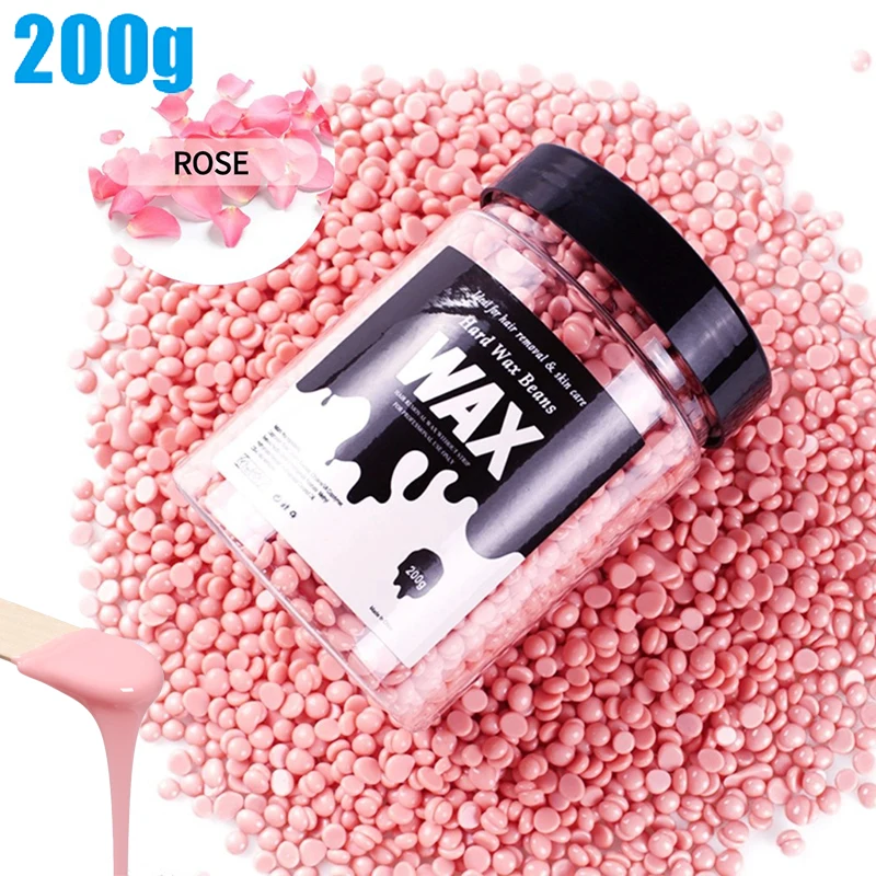 200g Canning Hair Removal Wax Beans Hot Film Waxing Beads for Wax Warmers Melting Pot