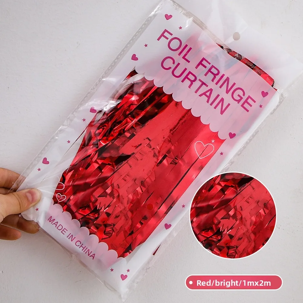 1 Confezione di Tende con Frange in Lamina per Adulti e Bambini, Sfondo per Foto Booth, Decorazioni per Matrimoni, Compleanni, Baby Shower, Natale - immagine 5