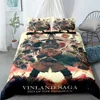 Vinland Saga Retro Duvet Cover Set King Queen Double Full Twin Single Size Bed Linen Set 2