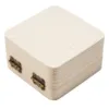 Wooden Storage Box Plain Wood With Lid Multifunction Square Hinged Crafts Gifts Boxes For Home Supply Storages Decoration 2