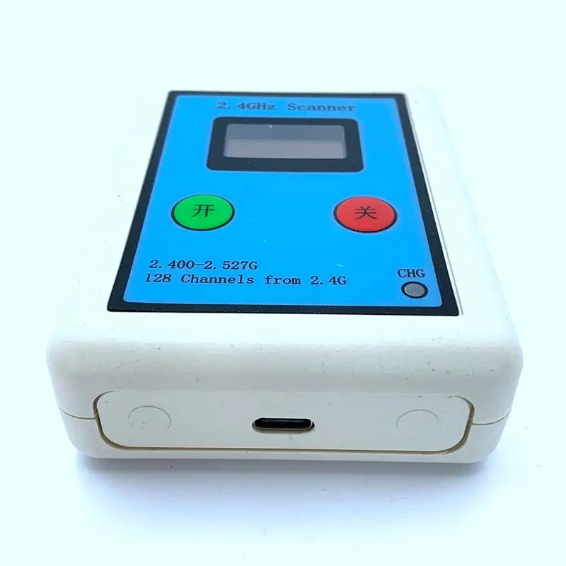 ABFI 항공기 모델 신호 소스 스캐너용 새로운 2.4G NRF24L01 스펙트럼 분석기 Wifi 감지용 OLED 스크린 디스플레이
