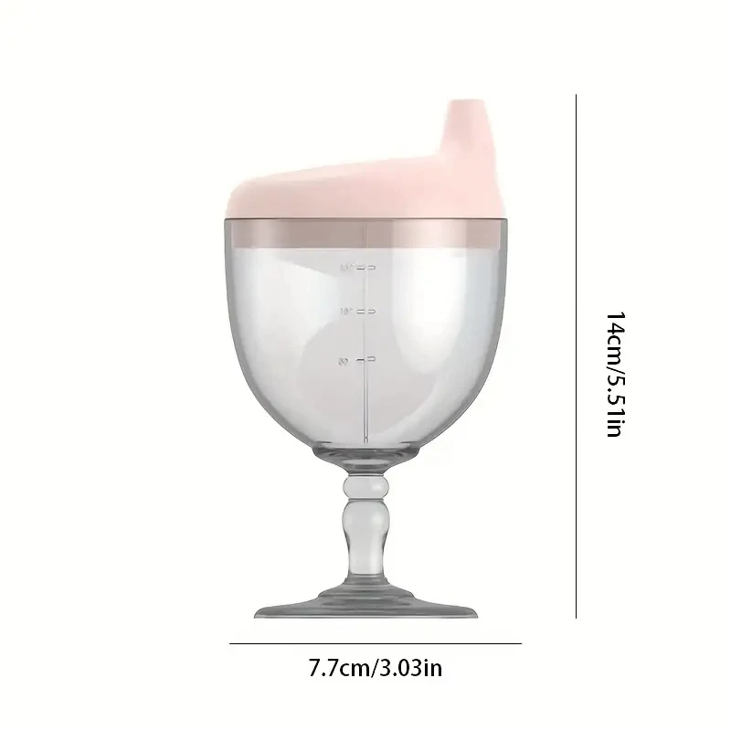 Milk Bottle Glass Milk Bottle Cheerful Birthday Party Cup Plastic Goblet Sippy Cup Wine Glass Beverage Mug & Milk Bottle With Lid for restaurants/cafes
