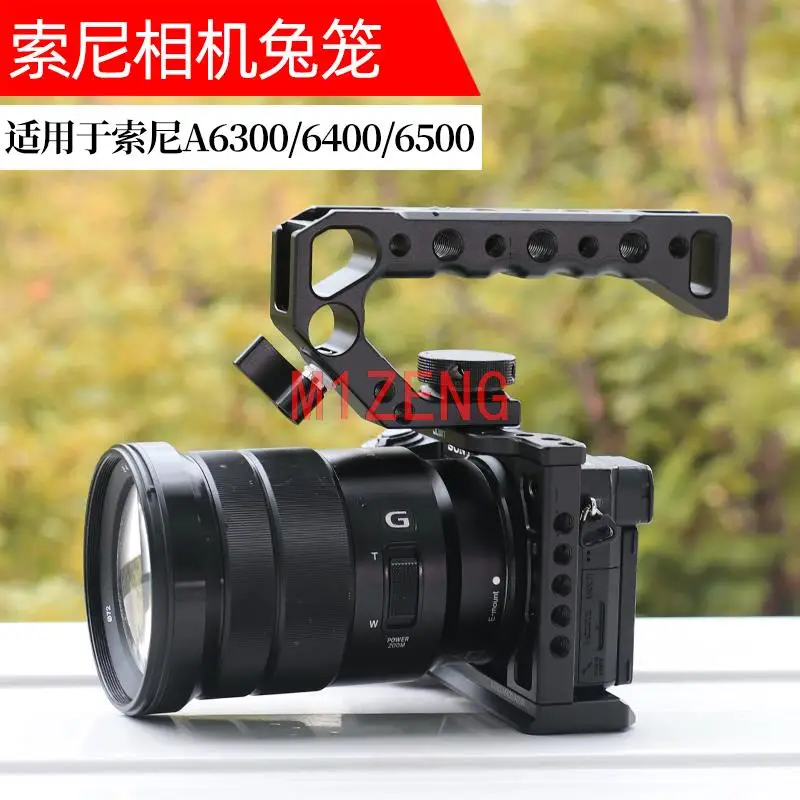 quick release Rabbit cage Rig Handle Film Arm support bracket Stabilizer for Sony a6300 a6400 a6500 a6000 camera tripod