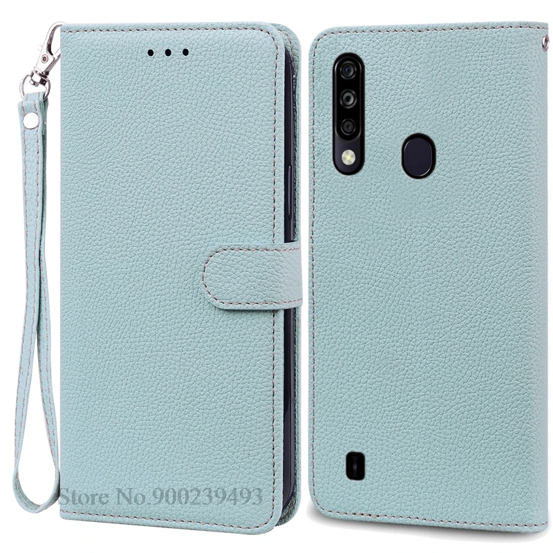 Sleek Silicone Wallet Leather Flip Case with Soft TPU Back Cover