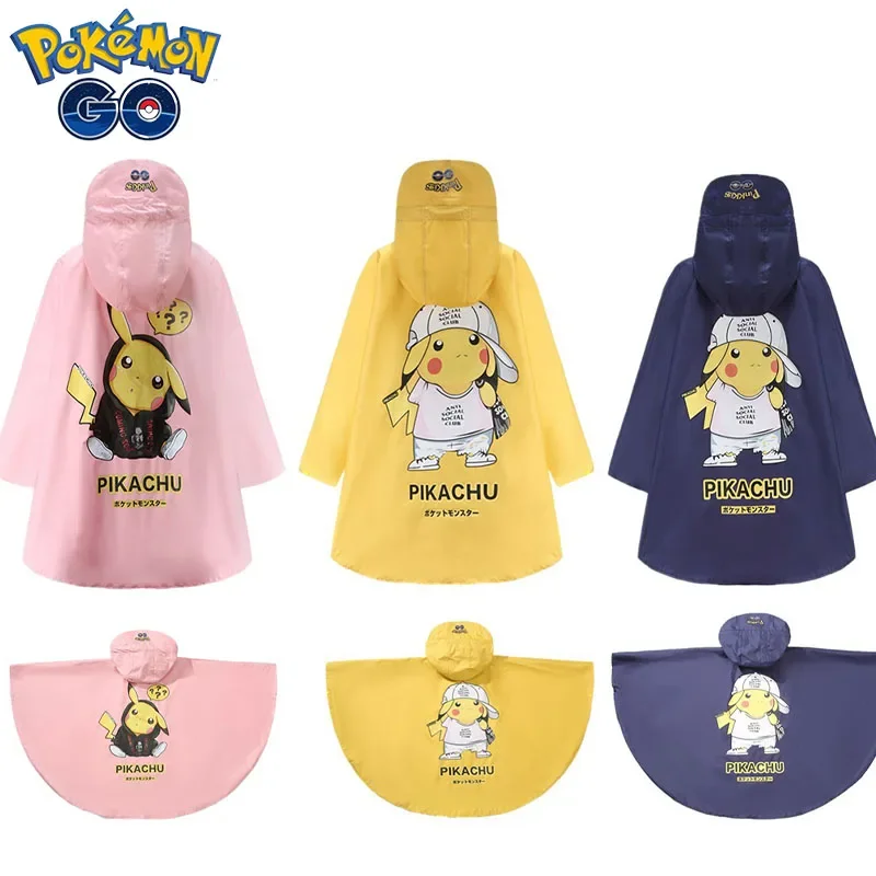 Pokemon Pikachu Cappotto Da Pioggia Per Bambini Impermeabile Ragazzo Ragazza Poncho Bambino Impermeabile Con Cappuccio Giacca Da Pioggia Impermeabile 