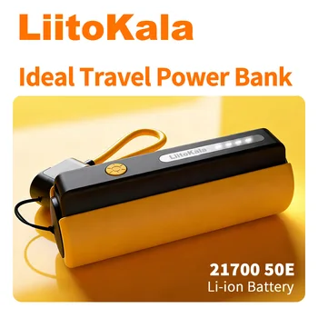LiitoKala PB-E01 21700 5000mAh Power Bank Caricatore Rapido Wireless Portatile 21700 Power Bank