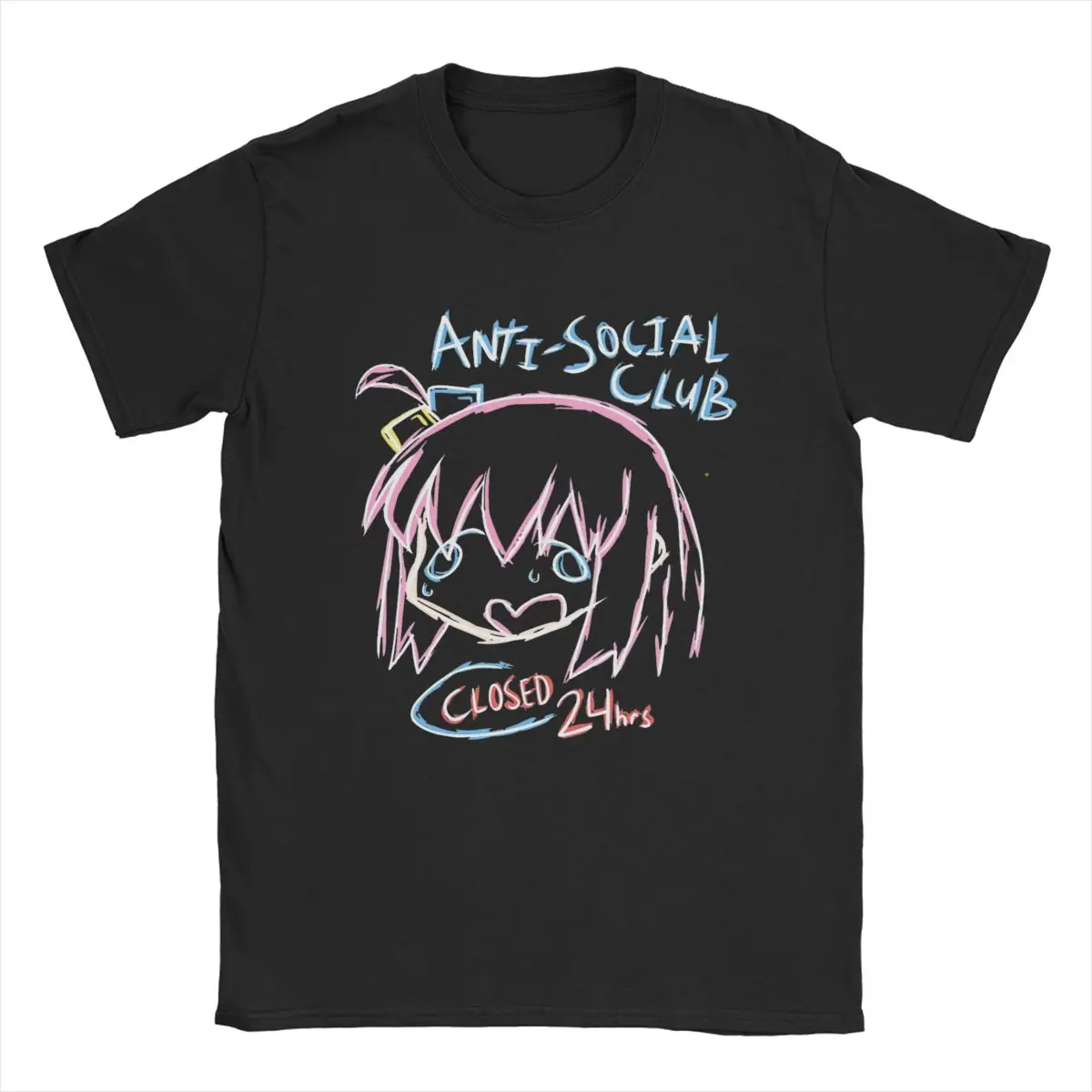 

Мужские футболки Bocchi для клуба, креативная футболка из чистого хлопка с круглым вырезом