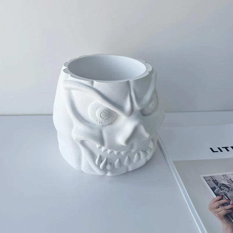 

DIY Simple Balcony Desktop Plaster Small Pot Creative Paper Bag Flower Pot Silicone Mold