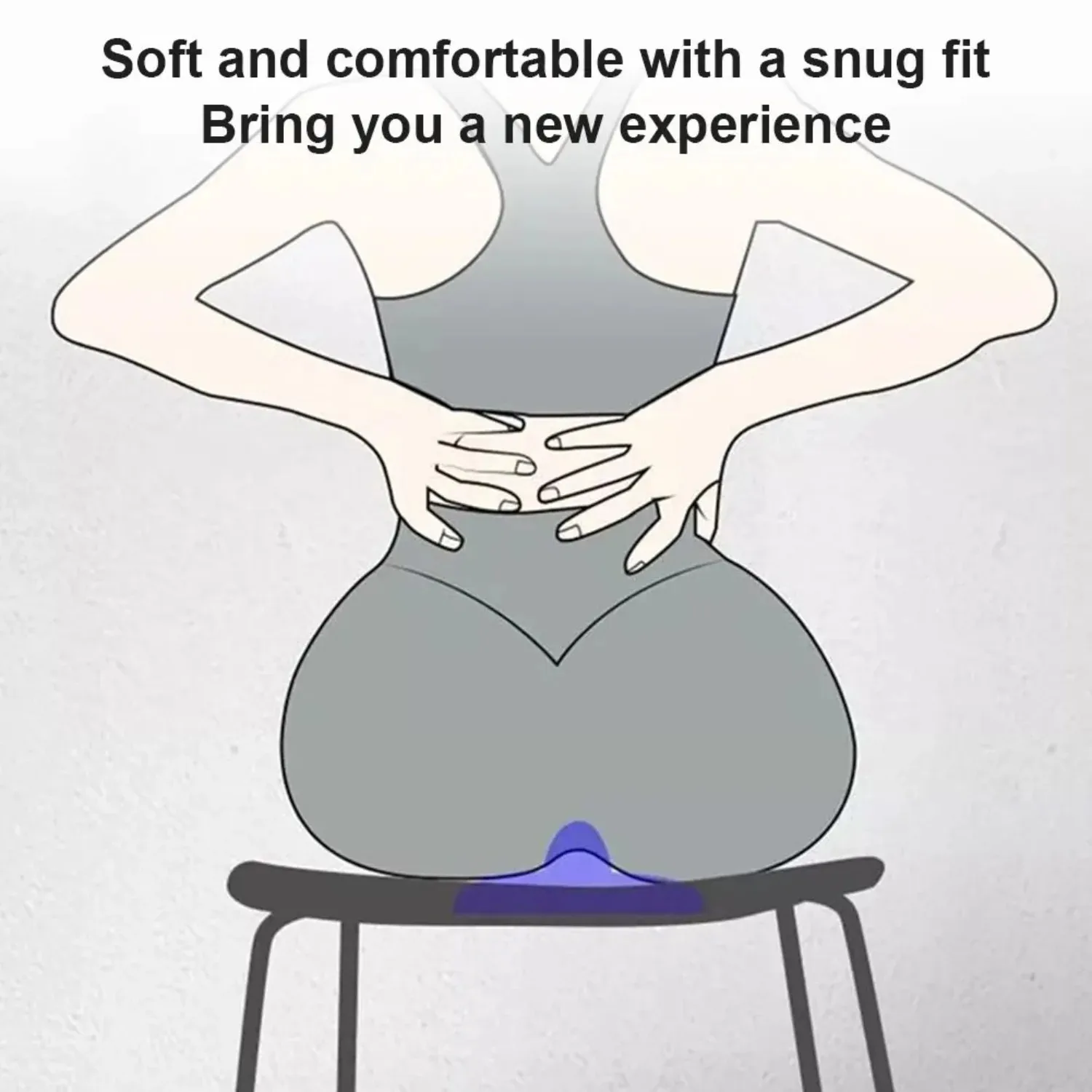 Electric Pelvic Floor Muscle Trainer Rechargeable Kegel Exerciser Massage Cushion Ergonomic Hip Strengthener Training Equipment