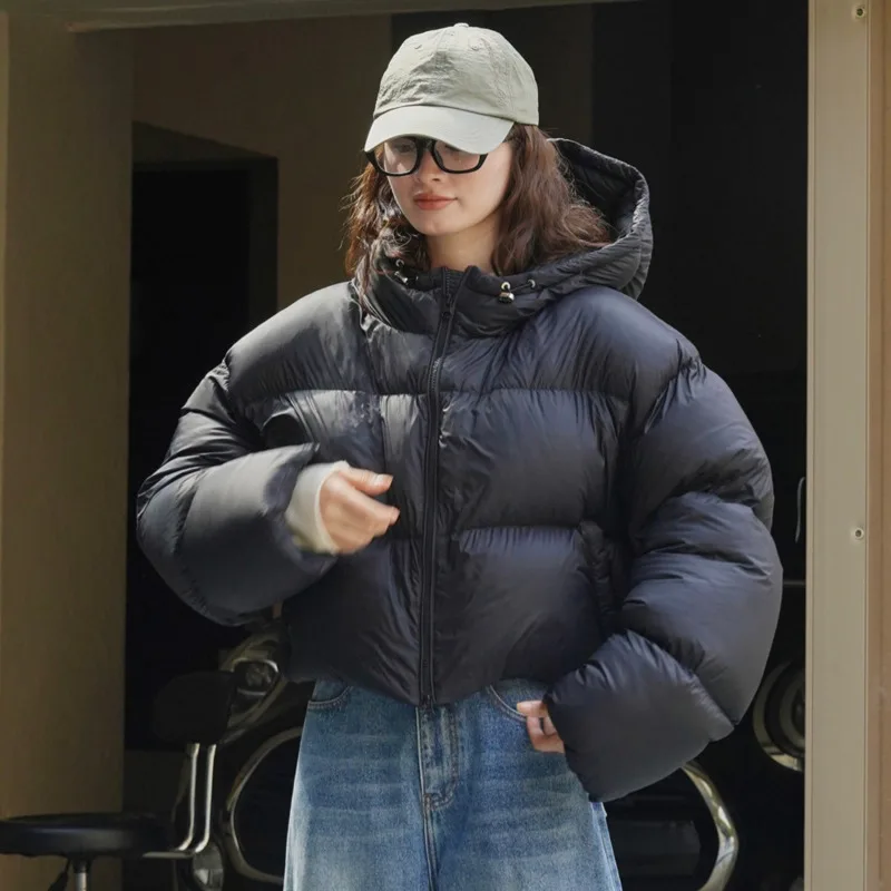 バーガンディ キルティングジャケット フード付き えぐい 