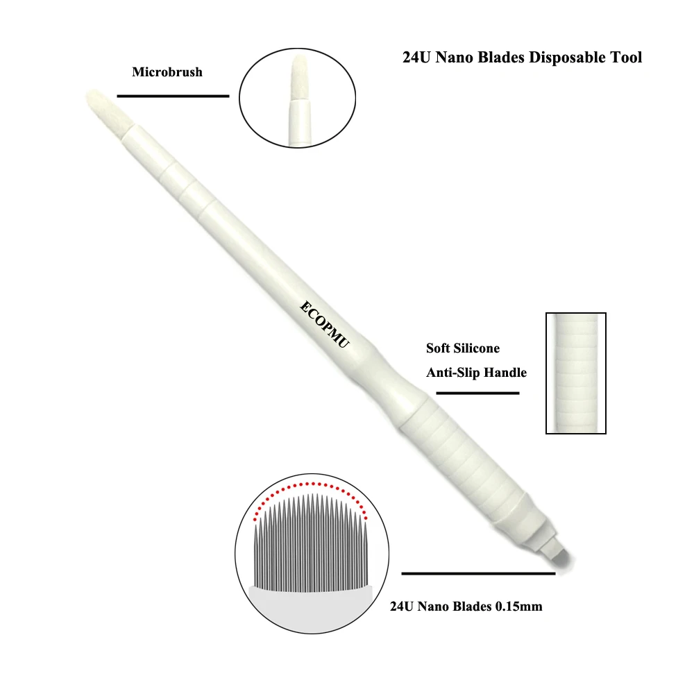 New Arrival 0.15mm 24U Nano Microblades Microblading Disposable Tool 10 pcs