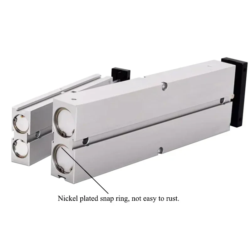 Double Twin-Rod กระบอกสูบนิวเมติก TN 10 16 20 25 32 มม.อลูมิเนียมจังหวะ 200 250 300 350 400 450 มม.Air กระบอก 1