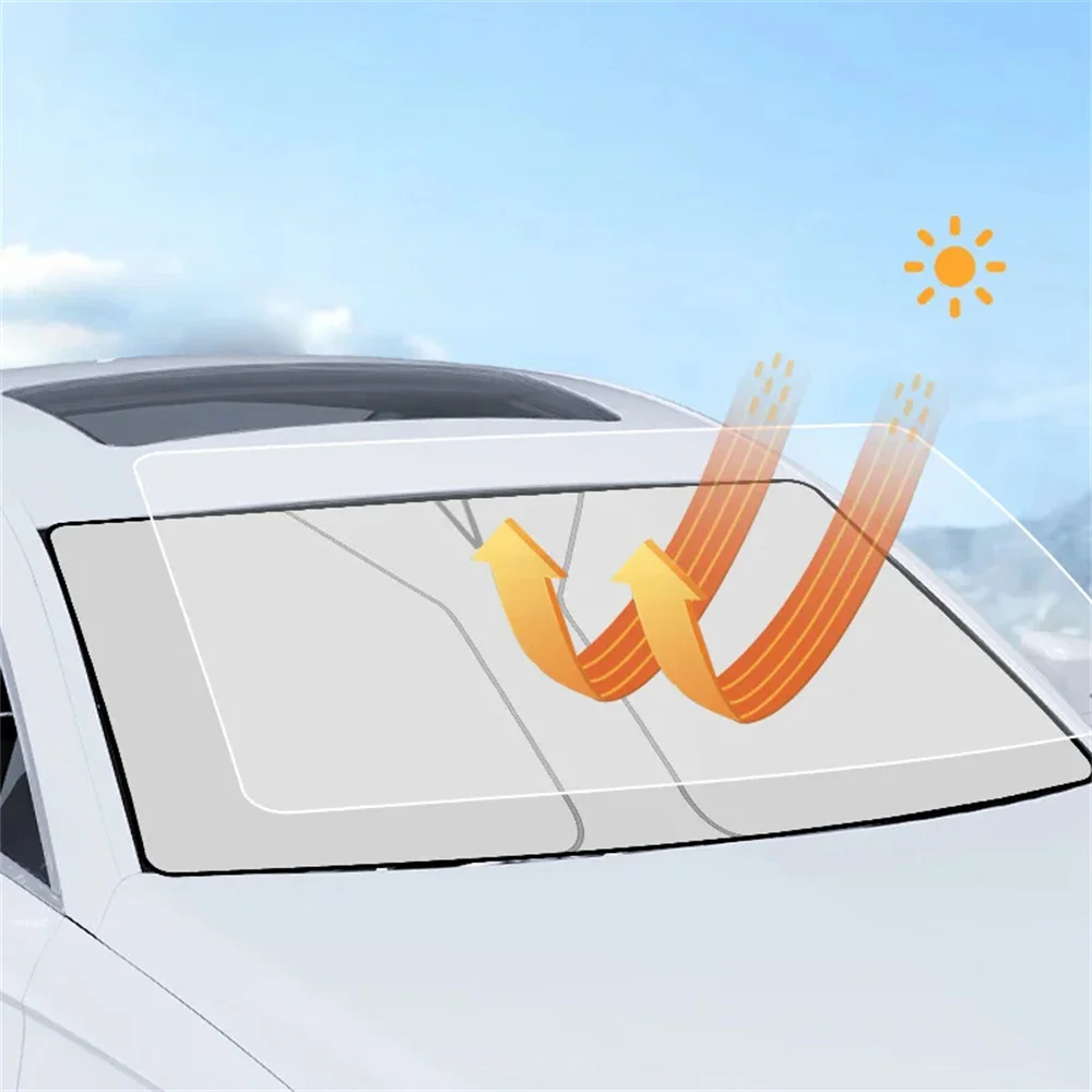 Windshield Sun Shade Car Blocks UV Ray Reflector Auto Window Visor Shield Cover Protector Foldable Parasol