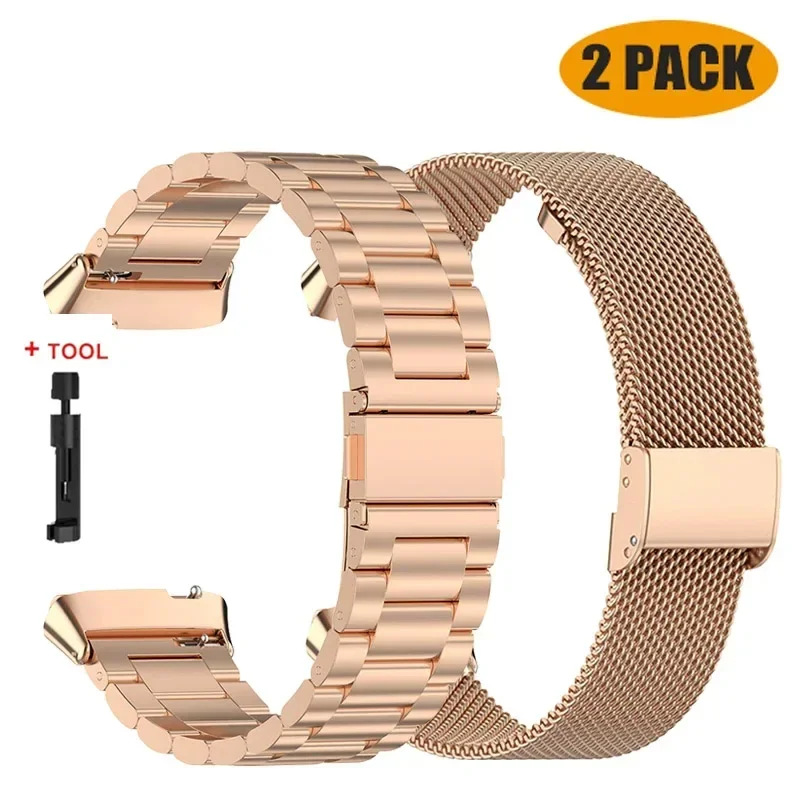 Stainless Steel No-Gap Metal Strap Wristband Bracelet