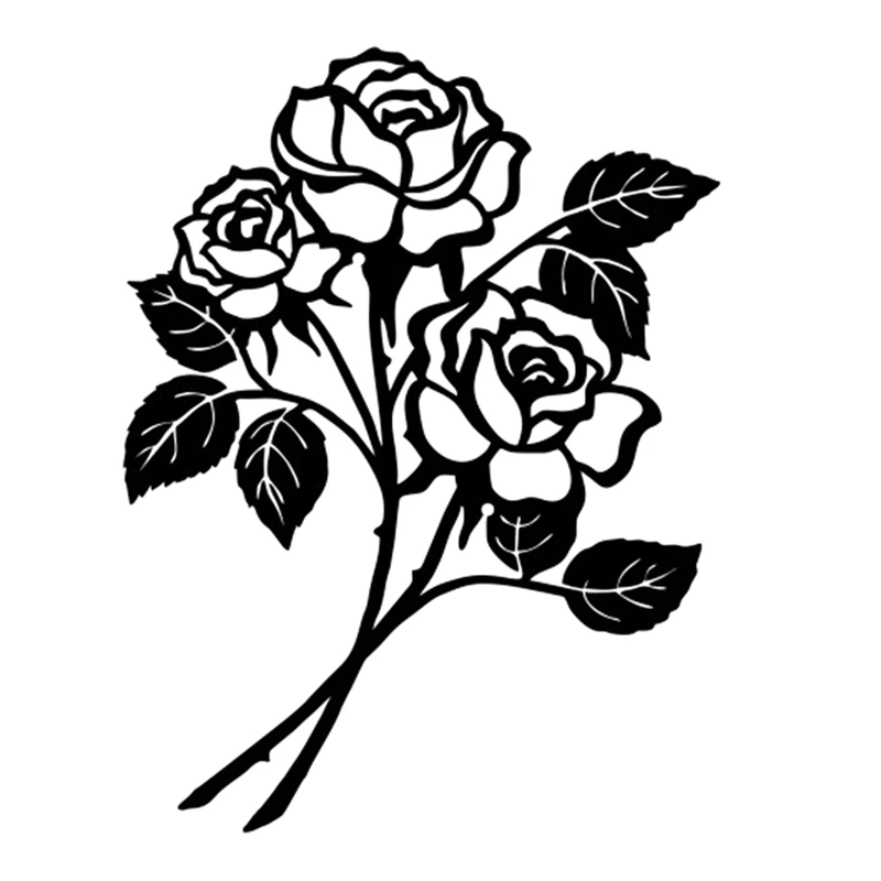 

1 Piece Iron Ration Metal Decoration Wall Hanging Metal Wall Art Room Decoration Wall Decor Metal Rose Wall Decor