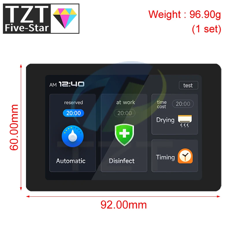 ESP32   WT32-SC01 ÷, 3.5 ġ, 320x480  Ƽ ġ LCD ȭ,   , 1 