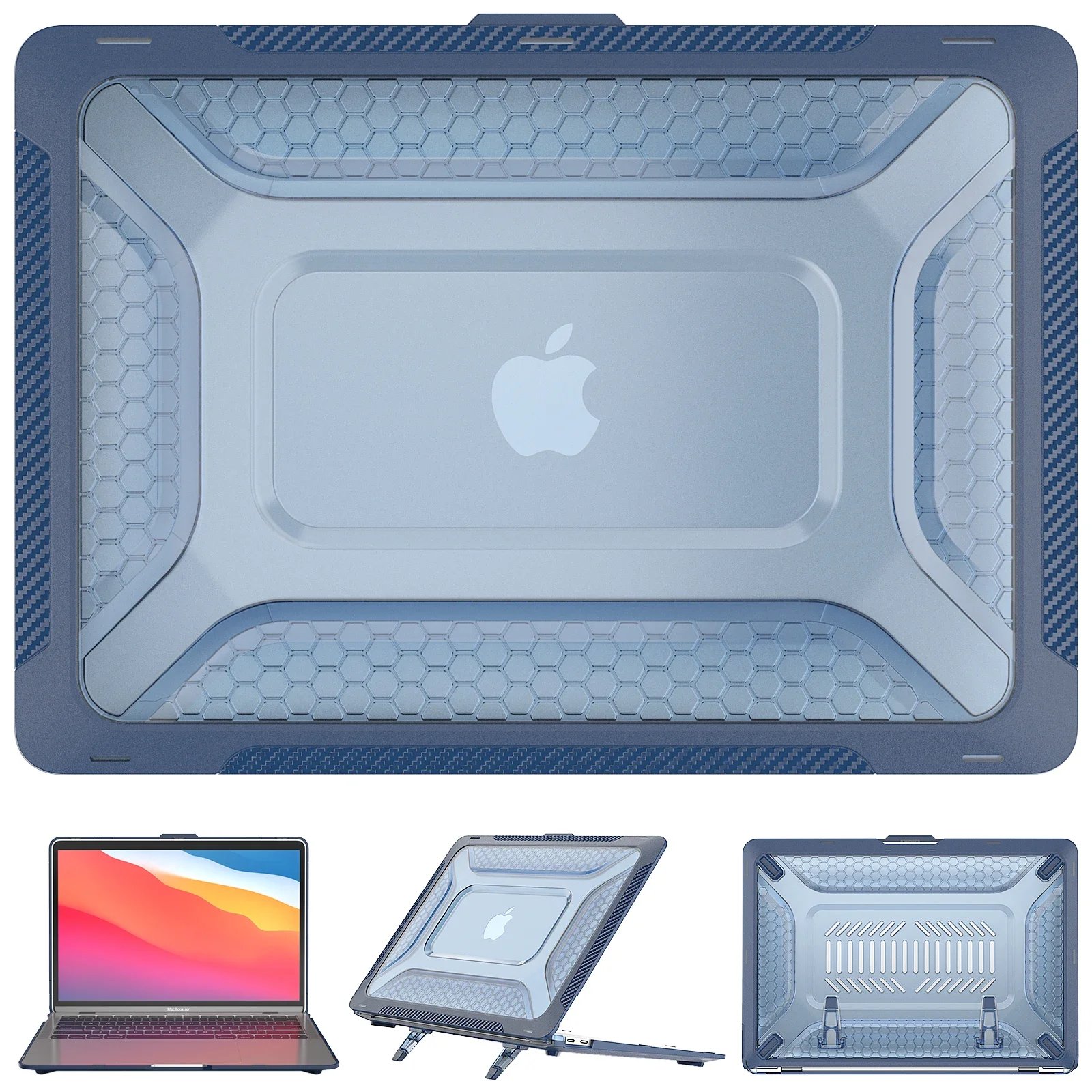 Protetores à Prova de Choque para Macbook Pro 13 Polegada A2338 m2 m1 Laptop Substituir Tampa A2289 A2159 A1706 A1989 A1708 Mac Mac Cases