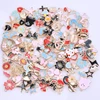 30pcs Enamel Alloy Kawaii Shell Starfish Fruit Cosmetics Starry Sky Diy Women Bracelet Jewelry Making Mix Pendant Accessories 2