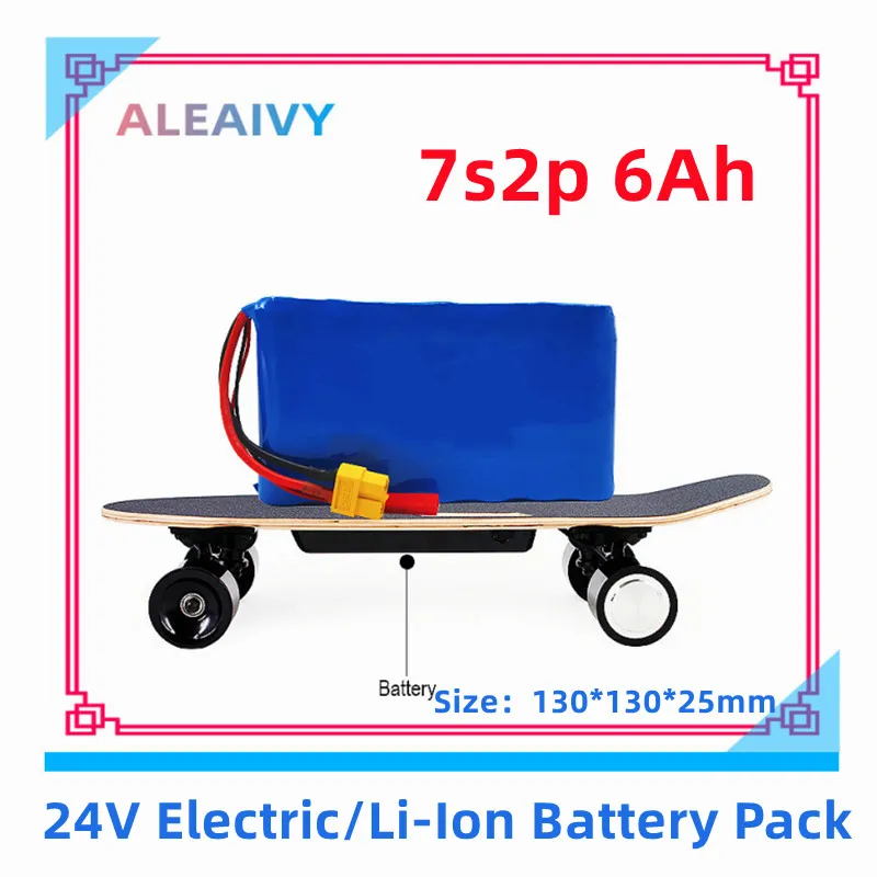 24V Scooters Battery 18650 7S2P 6000mAh Lithiumion Battery Pack for 25