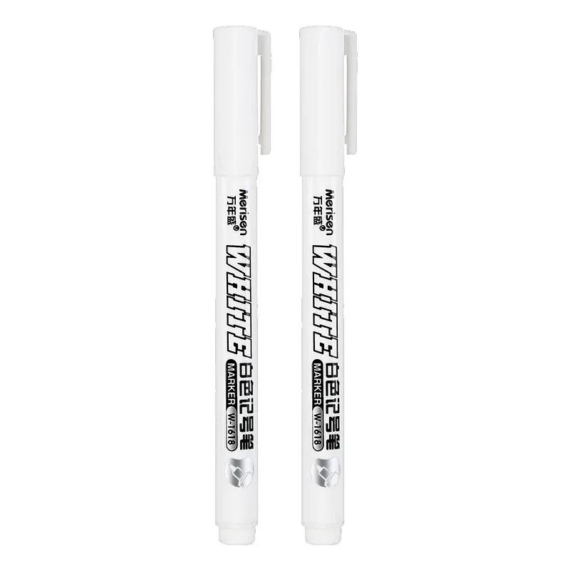 White Waterproof Marker Pens - 2.0mm for DIY Graffiti & Sketching