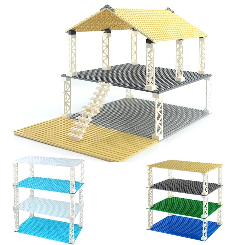 Double-Sided Base Plate Set for Building Blocks - Classic Small Bricks Toy Construction Mat