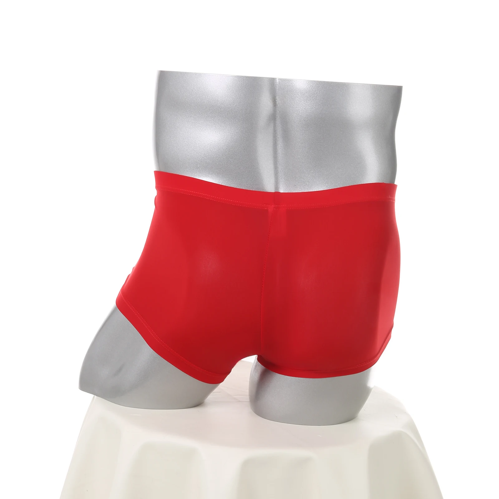 Sexy Herren-Unterwäsche Eisseide Mini-Boxershorts Transparente Ultradünne Slips Durchsichtige Unterhosen für Männer Cuecas – Detail 6