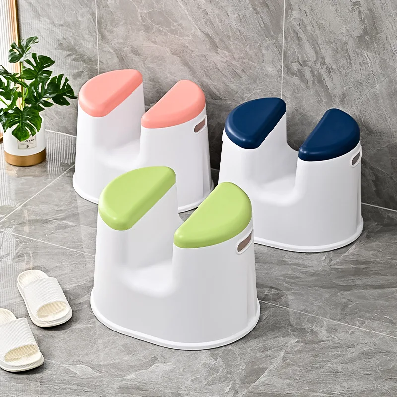 Shower Stool Sitting Bath Stool Thickened Adult Bathroom Bathing Chairs for Pregnant and Elderly Women folding bath chair