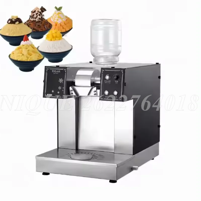 

Desktop Mini Snowflake Ice Machine High-Power Snowflake Crusher Korea Bingsu Machine 180kg/24h Automatic Snow Ice Maker