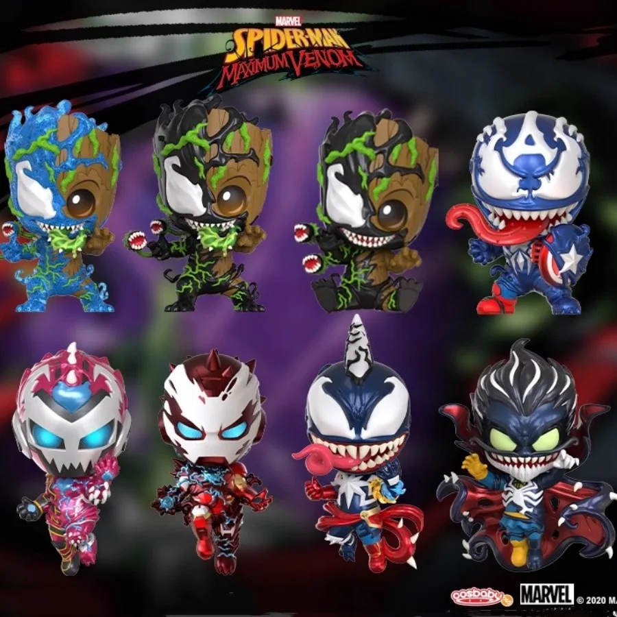 

Spiderman Venom Iron Man Doctor Strange Cosbaby Collectible Creative Figures Animation Peripherals Model Toys Ornaments Toy Gift