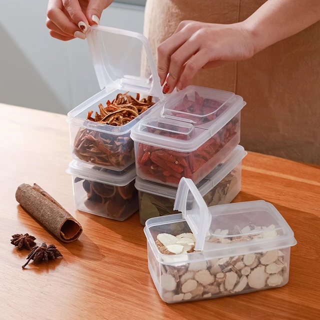 Food Storage Kitchen Container  Transparent Food Container Box - Storage  Box Cover - Aliexpress