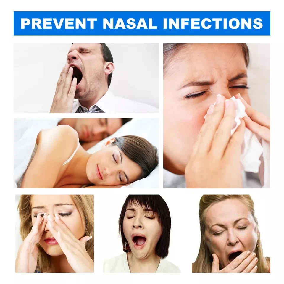 Herbal nasal spray to treat sinusitis Stop snoring to relieve stress Sleep cold sneeze