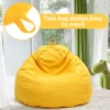 1/2Pcs Lazy Sofa Cover Solid Chair Covers Without Filler Large Bean Bag Cover Adults Couch Living Room Bedroom Tatami Lounger 5
