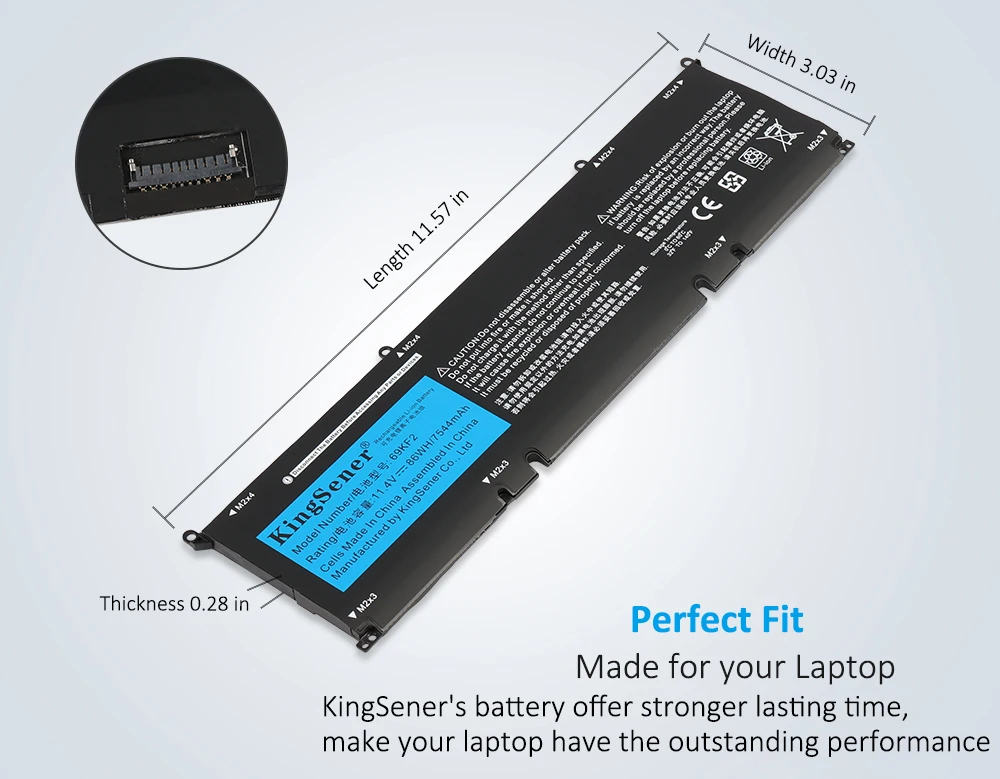 Bateria DELL XPS 15 9500